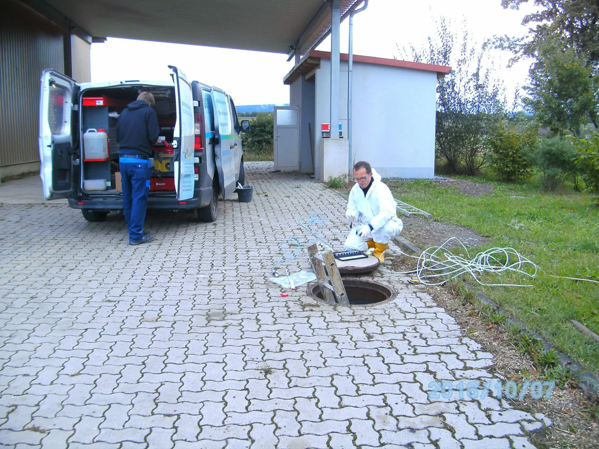 Wartung einer Abscheideranlage