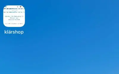 Unser klärshop als App auf Ihrem Smartphone?